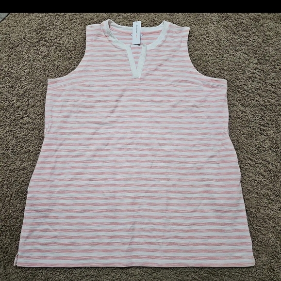 Liz Claiborne Dresses & Skirts - NWOT Dress Liz Claiborne Striped Sleeveless Shift Knee Length 5X Plus Pullover